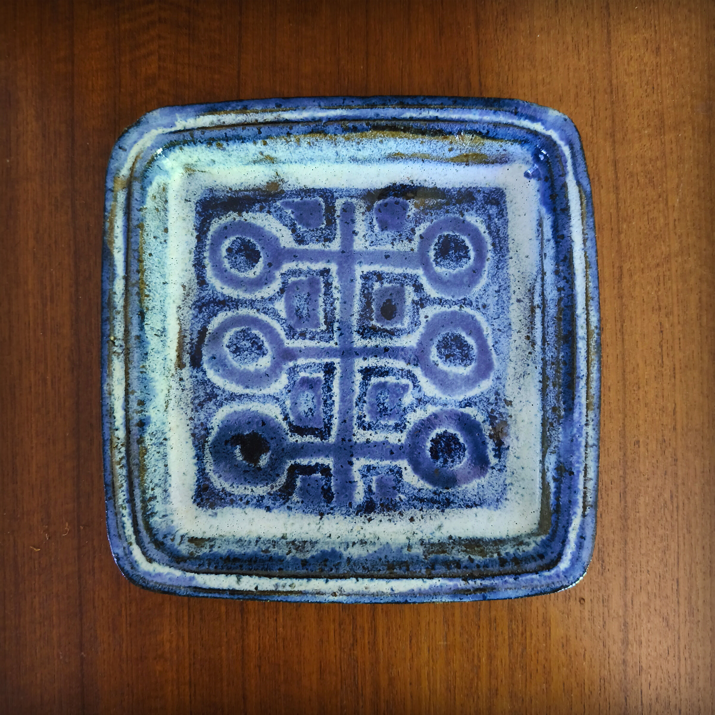 Wall plate in ceramic by Herluf Gottschalk Olsen, Denmark, 1960s