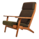 Hans J. Wegner GE-290 Highback Lounge Chair 1950s