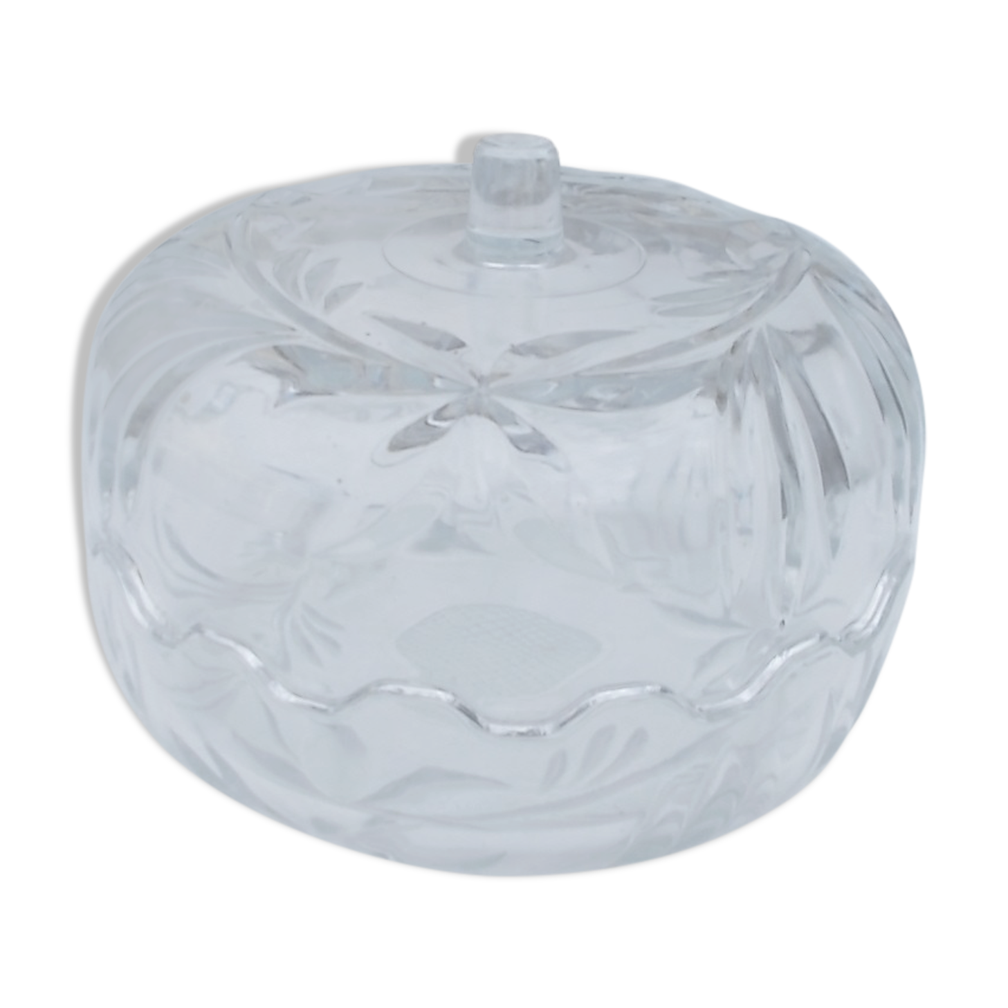 Bonbonnière verre moulé