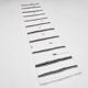 White Brown Striped Turkish Runner Rug, 70x310Cm