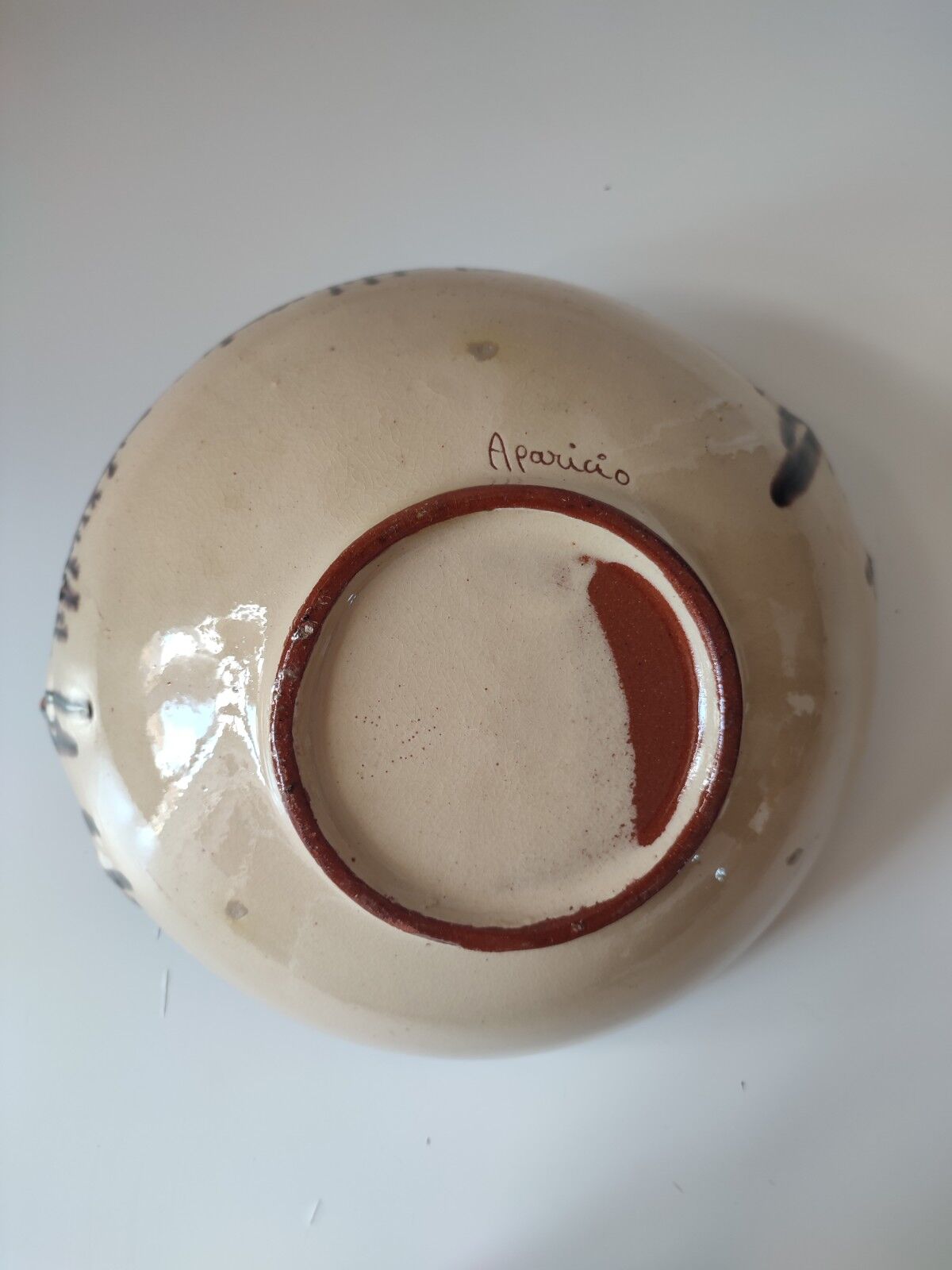 Glazed terracotta bowl