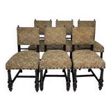 Ensemble de 6 chaises à repas italiennes, 1900
