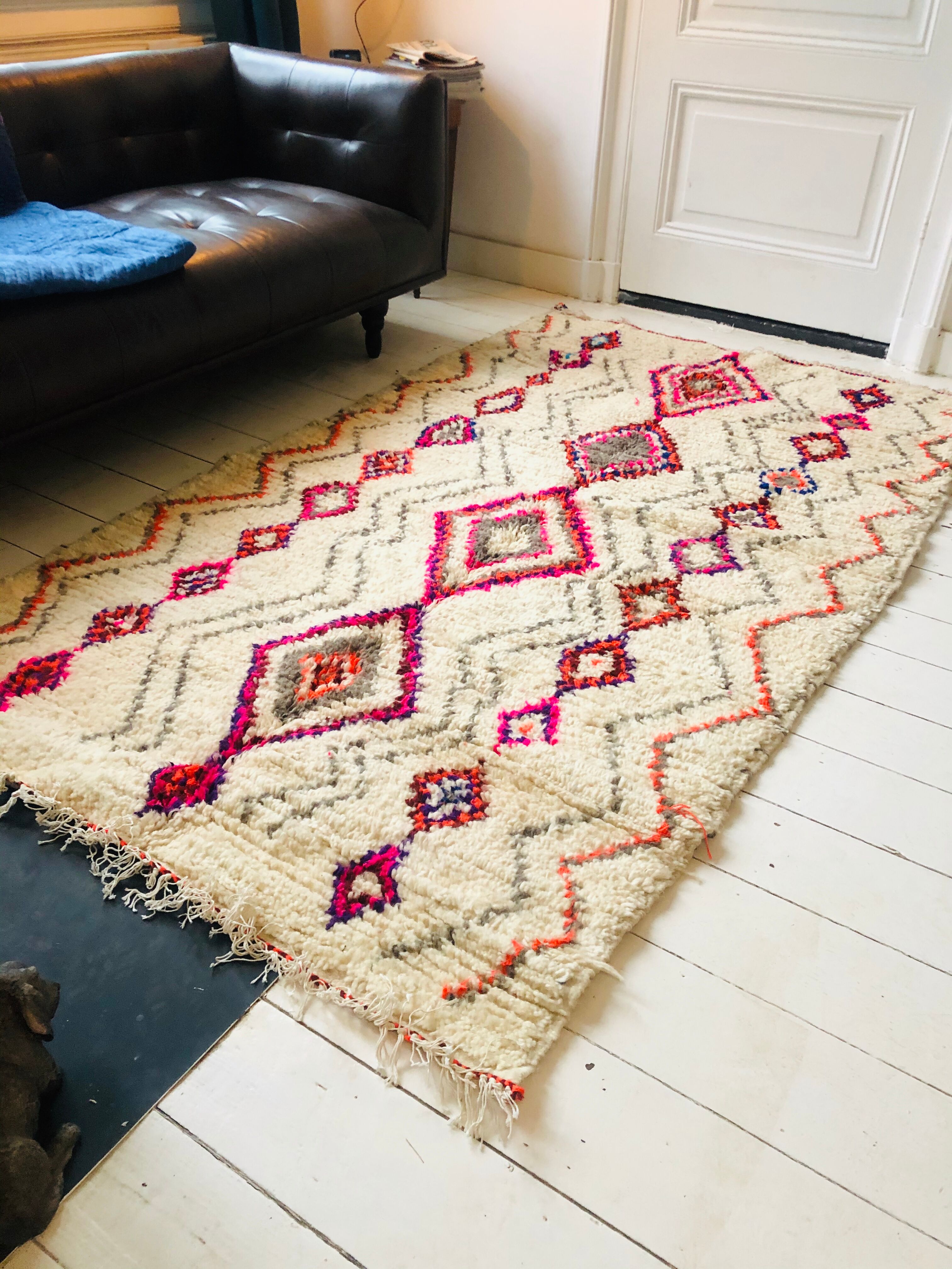 Berber carpet with Azilal designs