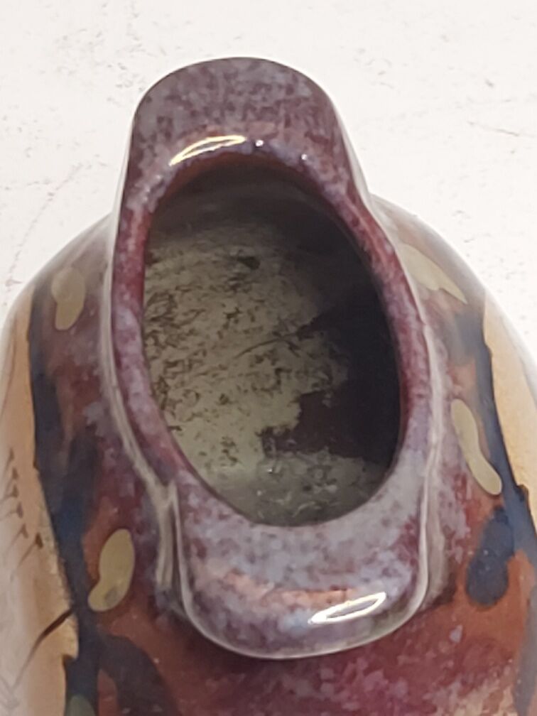 Iridescent ceramic vase DESMANT Bayeux