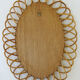 Miroir ovale rotin