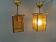 Two lantern lamps from Fischer Leuchten, 1960s–70s.
