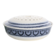 U&Cie Sarreguemines sponge holder, Terre de Fer, mid-19th century, French antique