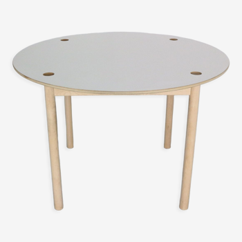 Table à manger ronde en chêne FDB Møbler Flip-Top par Børge Mogensen, 1950 Danemark