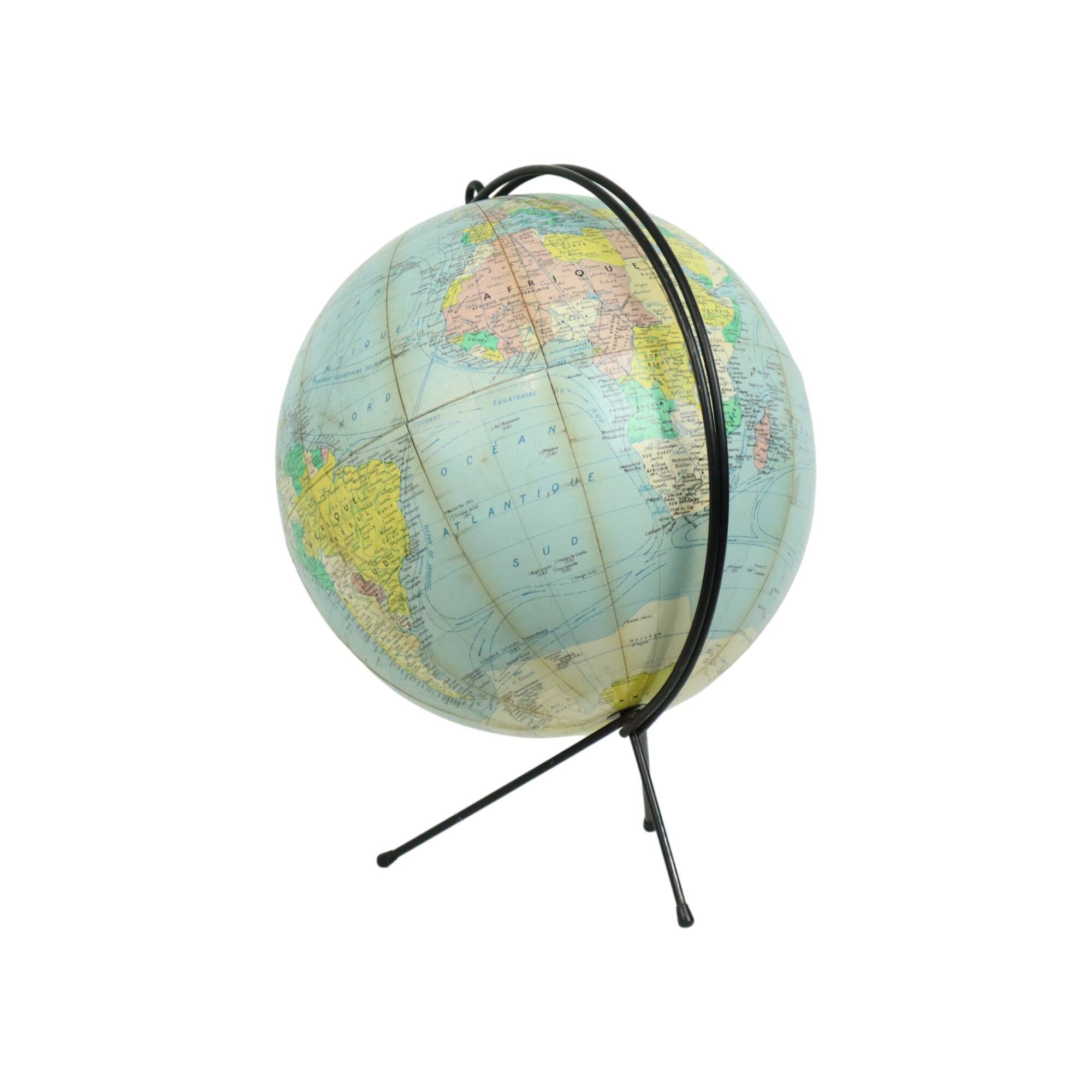 Vintage Globe 1950s Girard Barrère et Thomas