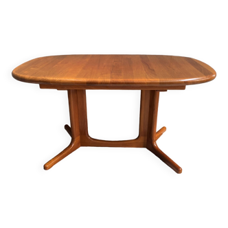 Teak extendable dining table by Glostrup Denmark 1960s