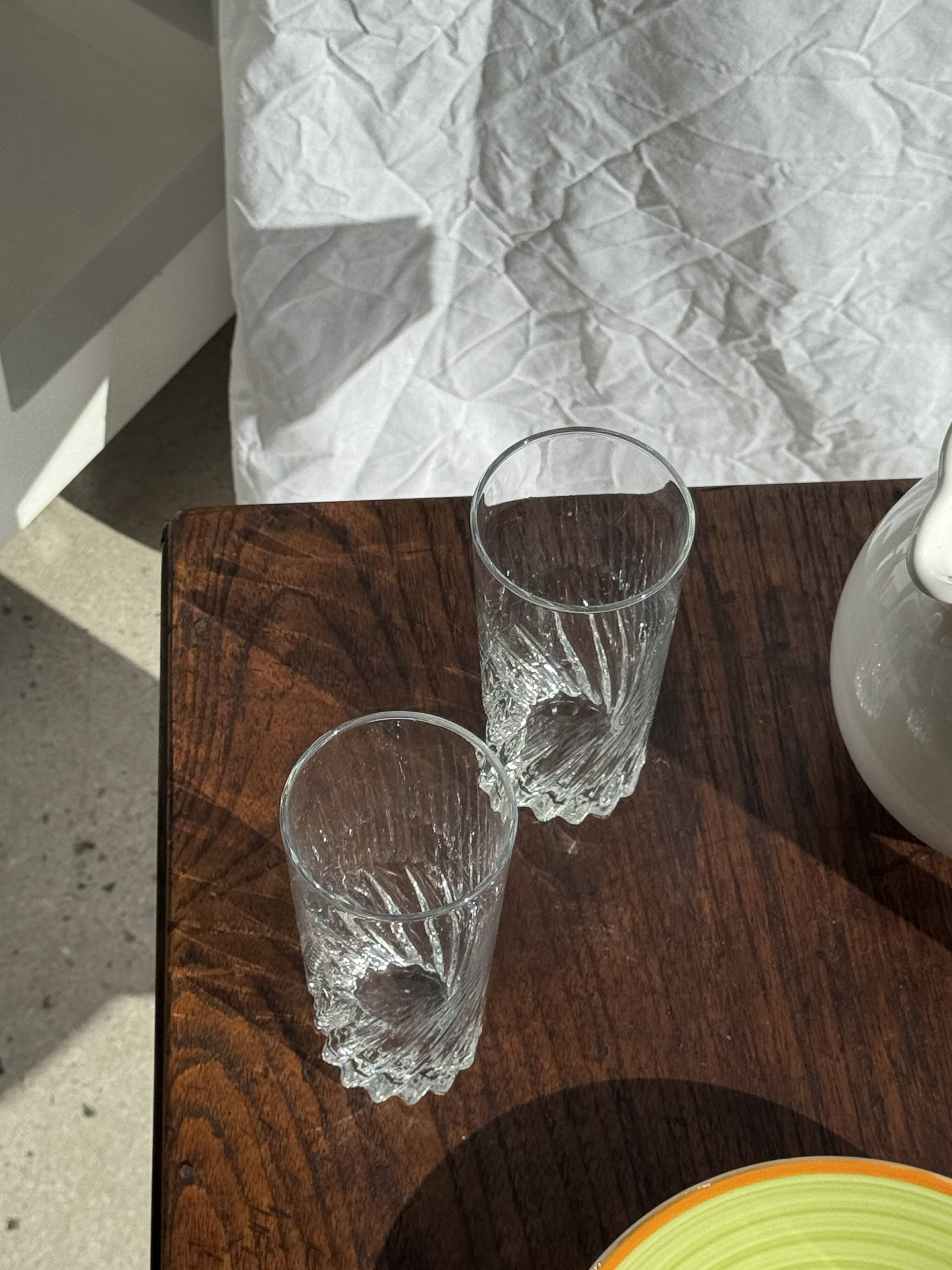 90s white and green ceramic carafe H17 D11