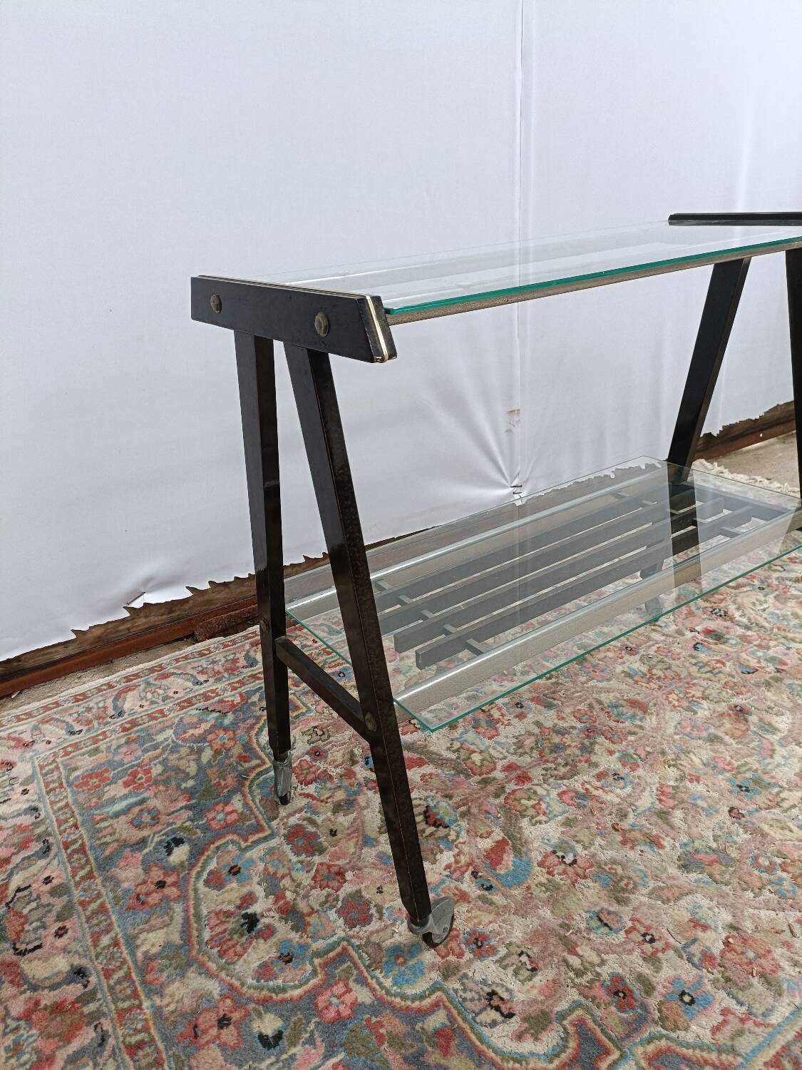 1970s wheeled dessert trolley