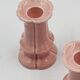 Set of 3 pink ceramic candle holders