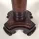 Oak carved plant stand