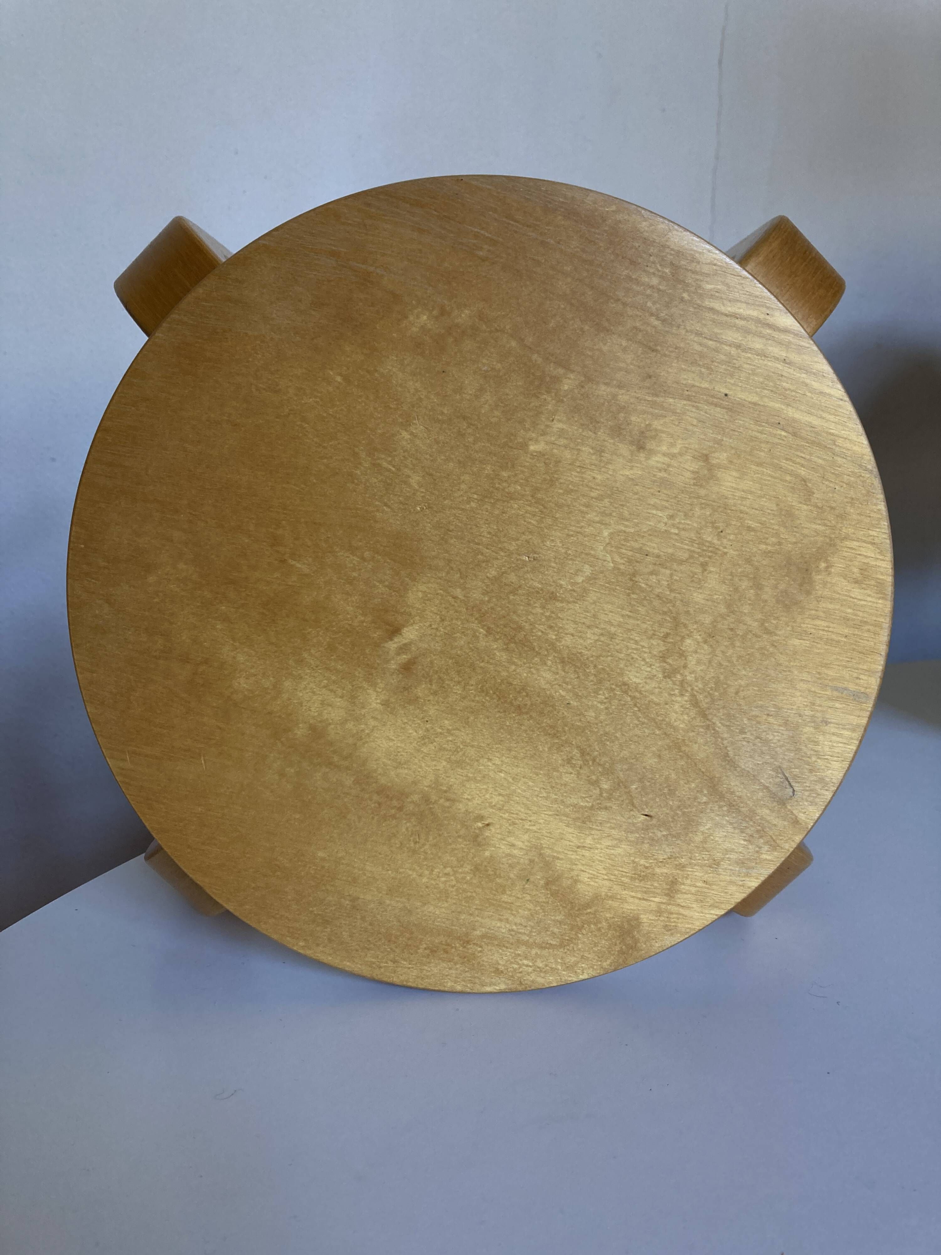 Scandinavian children's stool in plywood, Frosta Ikea 1980