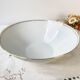 Saladier porcelaine blanche dorée BAVARIA modèle "Annabell"