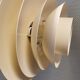 Danish hanging lamp in cracked white colour. produced by Design-Light in the 1980s, model Sofia.