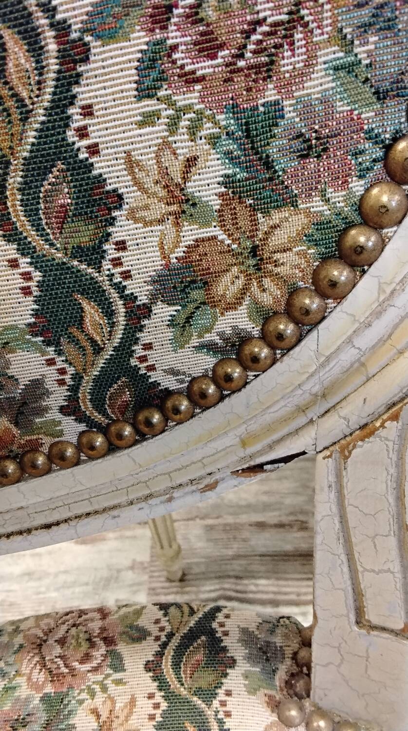 6 Louis XVI style Medallion chairs