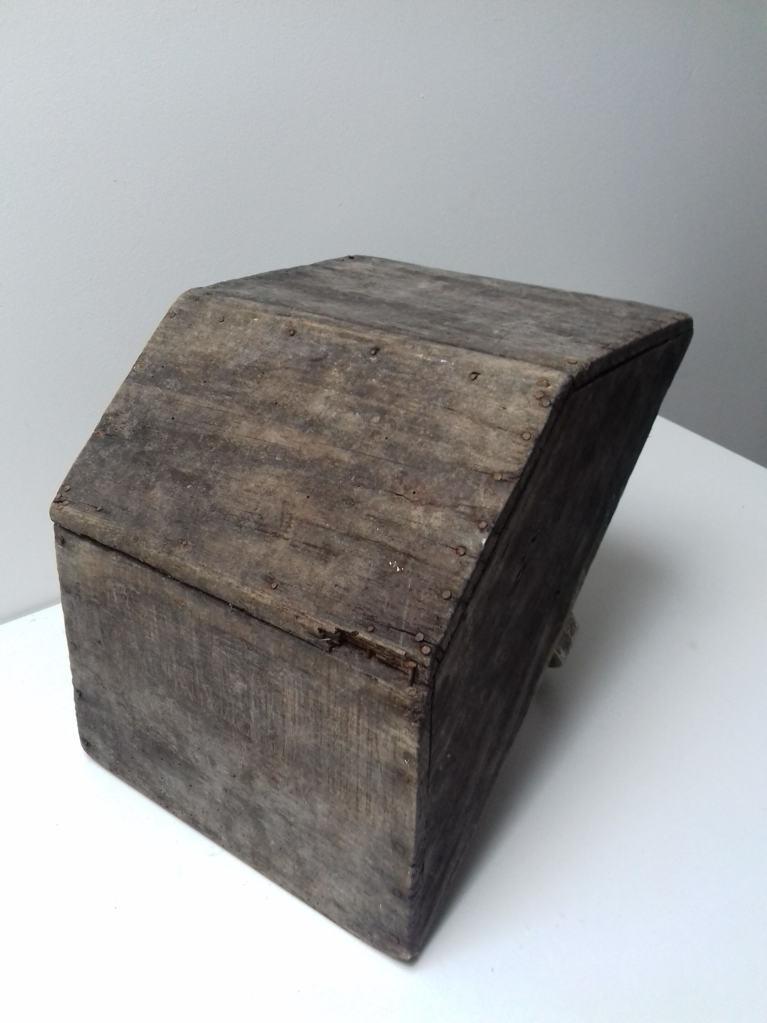Wooden harvest basket in Bordeaux region