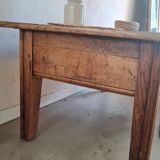 Table basse ancienne esprit table de ferme