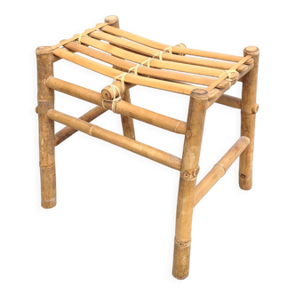 Low bamboo stool