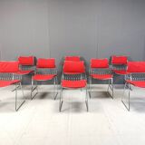 Set of 8 dining chairs by Rudi Verelst for Novalux, 1970s