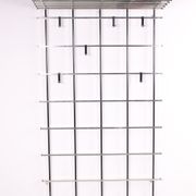 Vintage chrome color aluminum wall coat rack 1950s