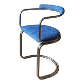chrome chair 1970 cantilever Renato Zevi