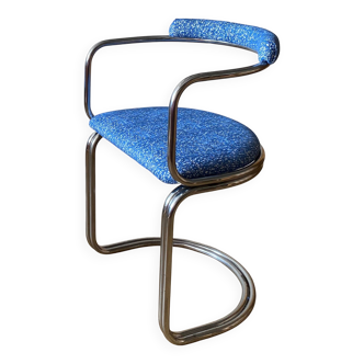 chaise chrome 1970 cantilever Renato Zevi