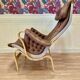 "Pernilla" leather armchair "Bruno Mathsson" 1960.