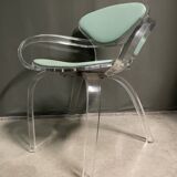 Very rare 1980's thick acrylic armchair