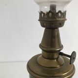 Copper and brass oil lamp