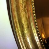 Oval mirror Louis XVI gold leaf