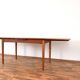 Mid-century Danish teak extendable dining table, 1960s.