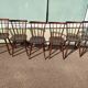 Set of 6 wooden bistro chair - vintage