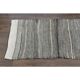 1970s Vintage Turkish Oushak Handmade Wool Cotton Beige Runner Rug 63x237