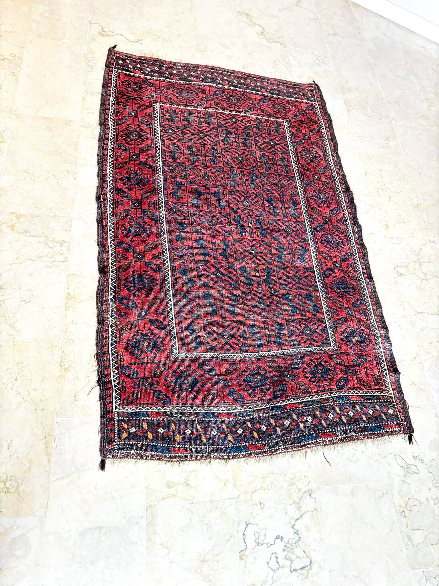 Carpet made in Iran, in very good condition, multicoloured, very picturesque.