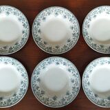 6 St Amand "Jane" iron clay soup plates