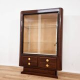 20th century Art Deco wooden display case
