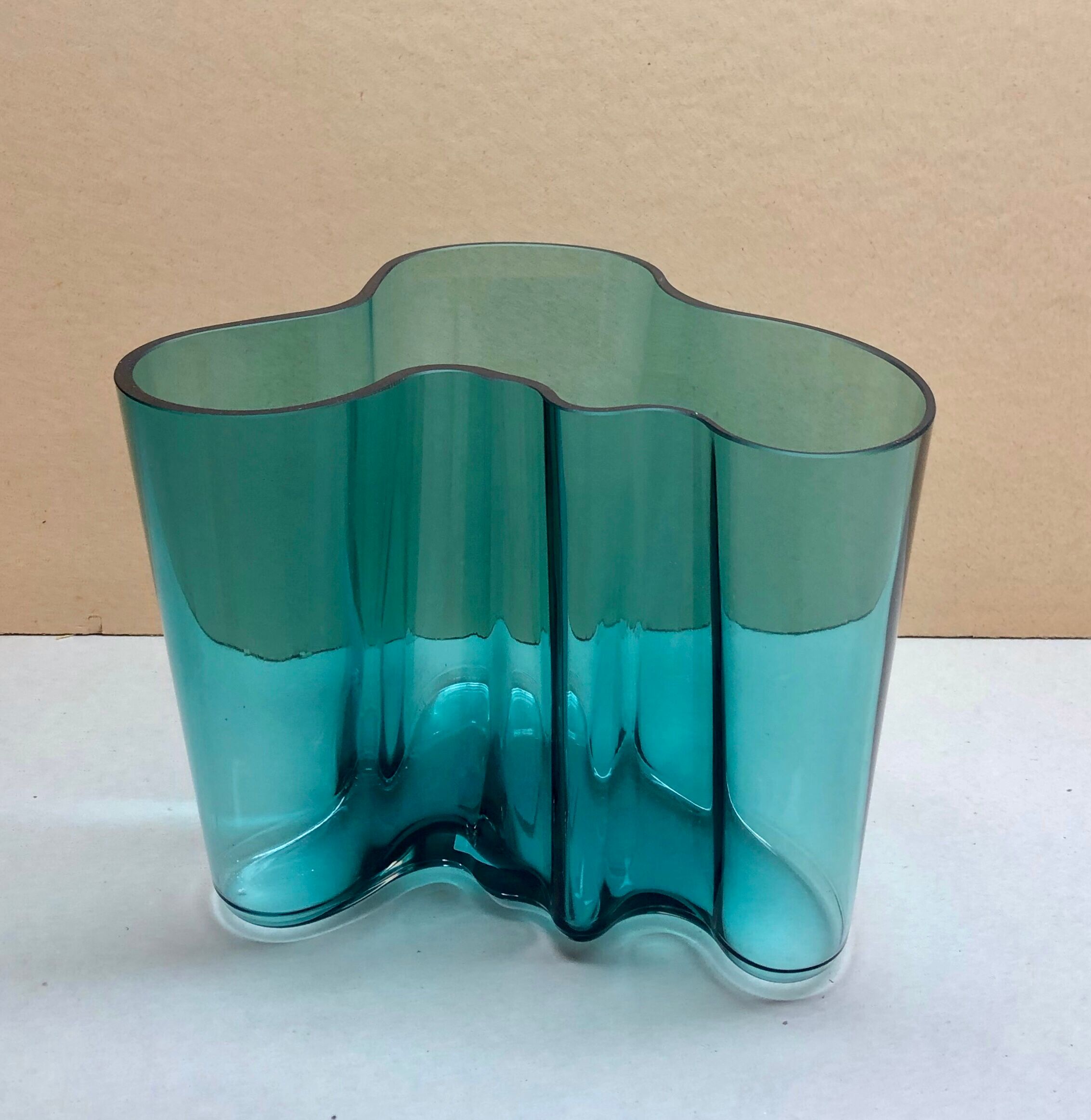 Blue vase by Alvar Aalto