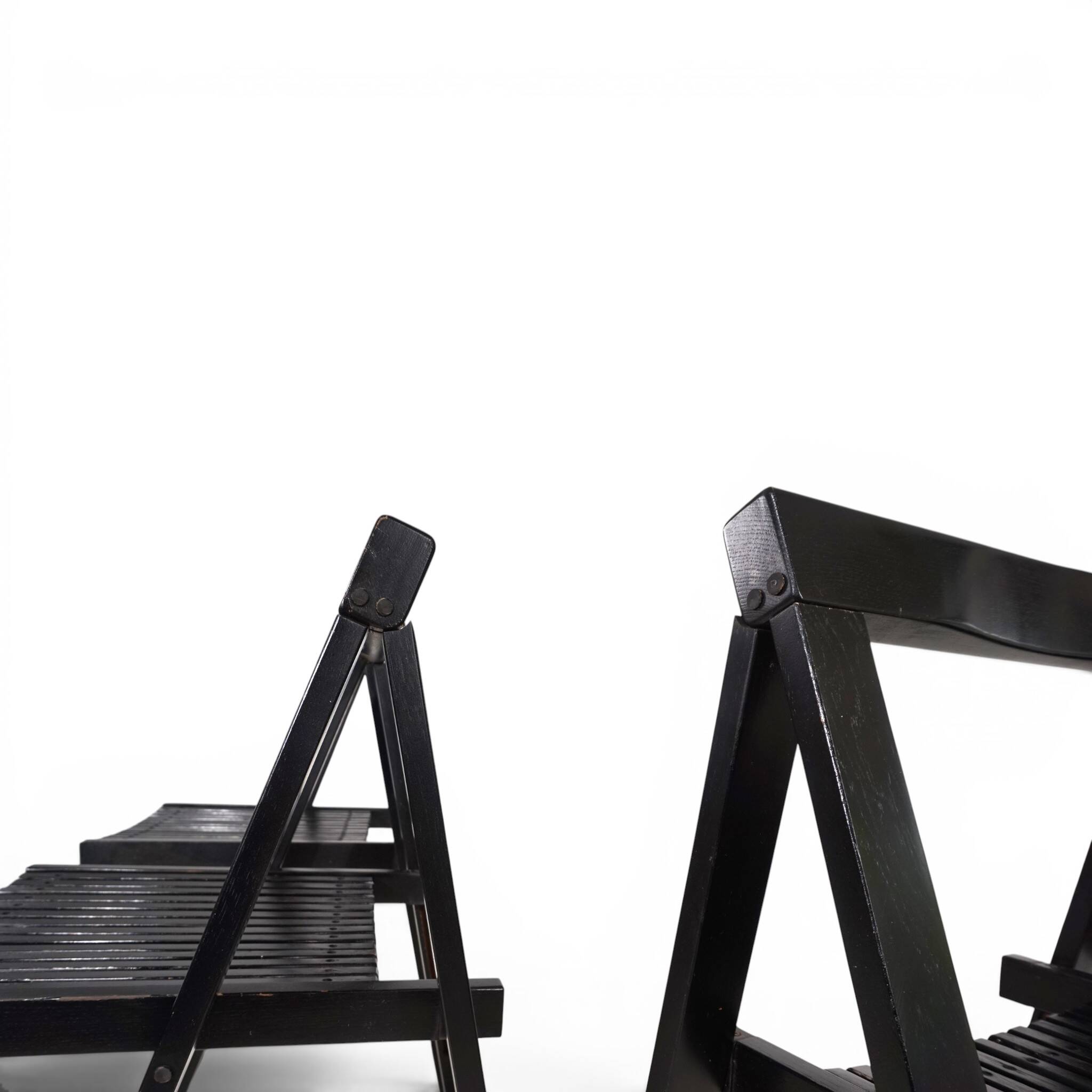 Set of 4 Aldo Jacobi Trieste Folding Chairs for Bazzani, 1960