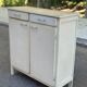 Buffet vintage en bois beige 1950 style parisien mado