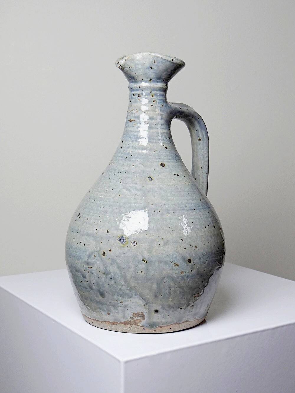 Small carafe, pitcher in vintage hand-turned Migeon La Borne Cher stoneware