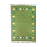 Scandinavian mid-century rug, signed. 240 cm x 165 cm.