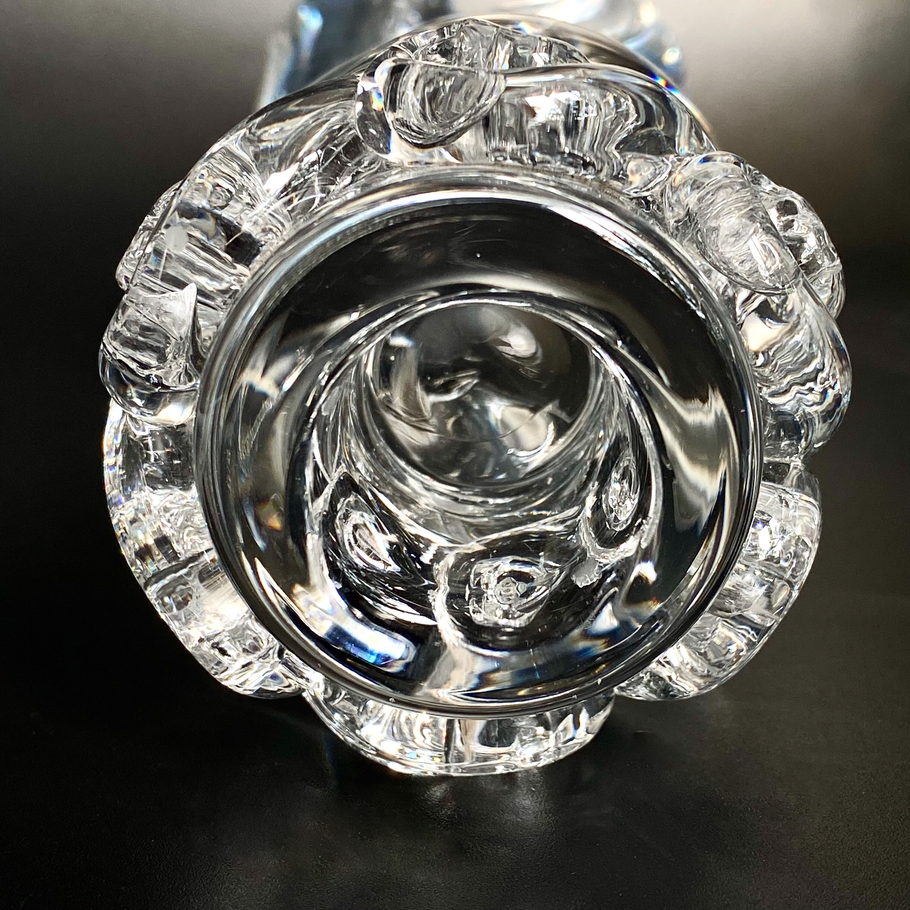 Pair of candlesticks Baccarat Aladin model