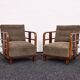 Lajos Kozma, importants fauteuils Art Déco de Budapest Werkstatte, années 1930