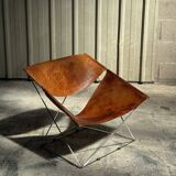 F675 "Butterfly" armchair in cognac patina by Pierre Paulin for Artifort 60