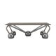 Glass coffee table, Italian design, 1970s, manufactured in Italy