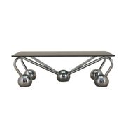 Glass coffee table, Italian design, 1970s, manufactured in Italy