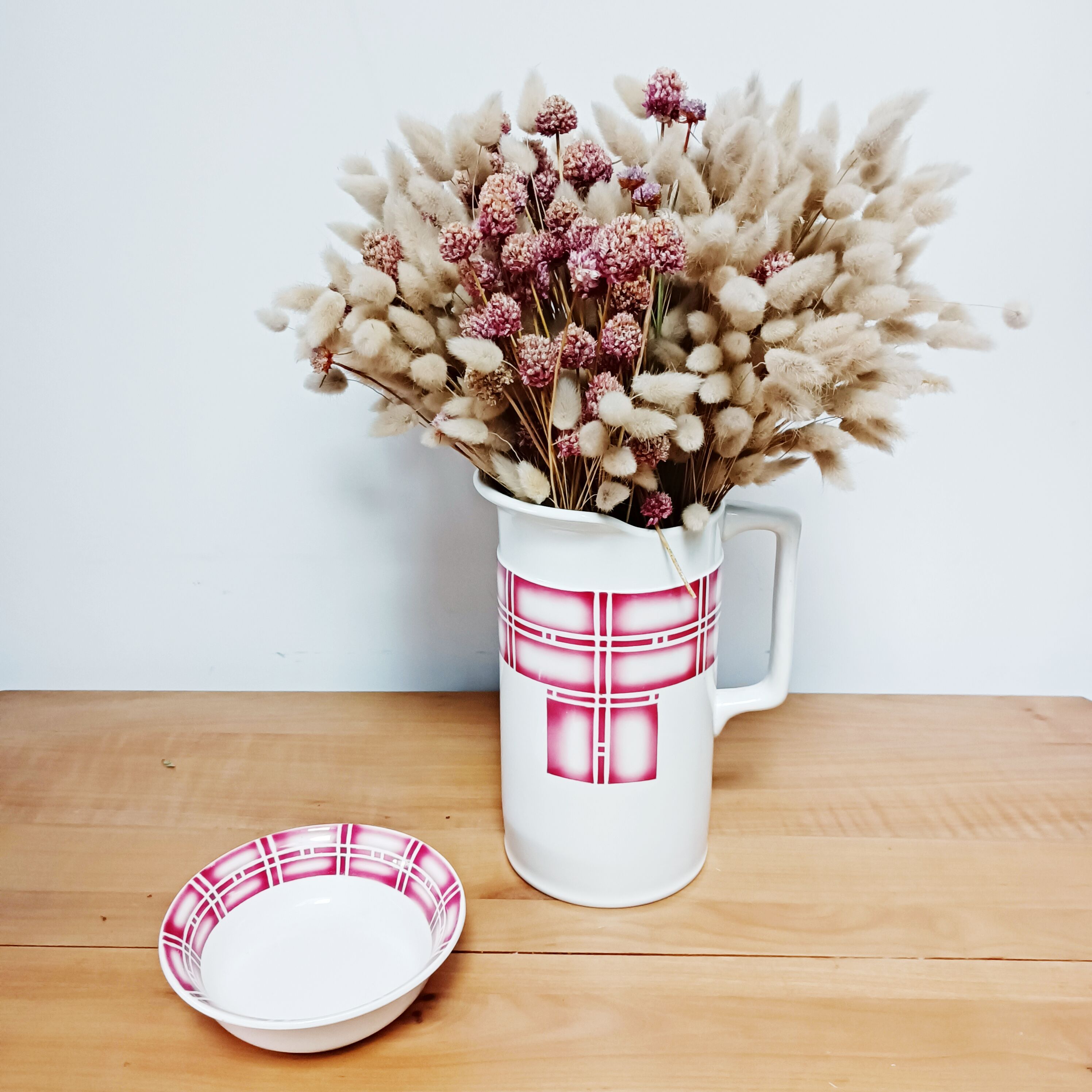 Old Sarreguemines Rostand jug